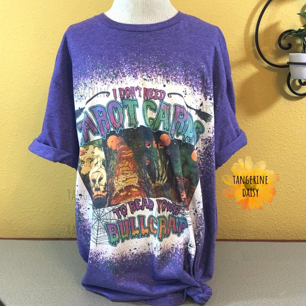 NEW ADULT UNISEX LARGE Handmade "Tarot Cards" Tee